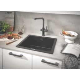 Grohe K700U  1 Bowl Granite Composite Sink Black Non-Handed 533mm x 457mm
