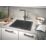 Grohe K700U  1 Bowl Granite Composite Sink Black Non-Handed 533mm x 457mm