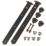 GateMate Black Straight Heavy Reversible Hinges 180mm x 24" x 600mm 2 Pack