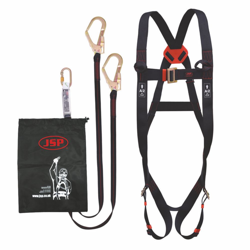 JSP Spartan Twin Tail Fall Arrest Kit with Lanyard 2m Screwfix