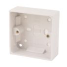 Essentials  1-Gang Surface Pattress  Back Box 32mm