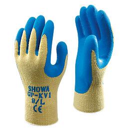 Showa GP-KV1 Kevlar Gloves Yellow/Blue X Large