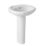 Trade Basics Basin-To-Go Full Pedestal Bathroom Basin 2 Tap Holes 570mm