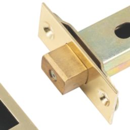 Smith & Locke Polished Brass Tubular Mortice Latch 64mm Case - 45mm Backset