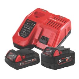 Milwaukee M18FMT-522X 18V 2 x 2.0 / 5.0Ah Li-Ion RedLithium Brushless Cordless Multi-Tool