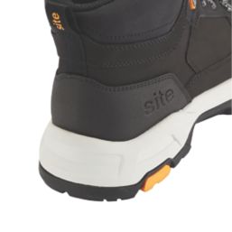 Site Stornes Size 7  Black Waterproof Steel Toe Cap Safety Boots