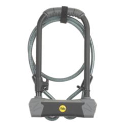 Yale Hardened Alloy Steel U Bike Lock & Security Cable 1200mm x 10mm