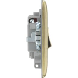 British General Nexus Metal 13A Switched Fused Spur  Antique Brass
