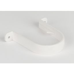 FloPlast  Round Downpipe Clips White 68mm 10 Pack