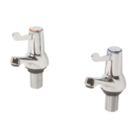 Commercial Chrome  91.5mm Lever 2 Tap Holes Bath Pillar Tap