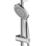 Swirl  Chrome-Plated 701mm Deck Mounted Dual Control Thermostatic Shower Mixer Tap
