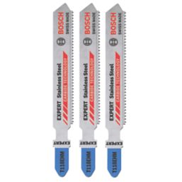 Bosch Expert  Sheet Stainless Steel Jigsaw Blades 83mm 3 Pack