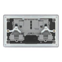 LAP  13A 2-Gang DP Switched Sockets Antique Brass  with Black Inserts 5 Pack