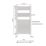 Flomasta 1200mm x 600mm 1415BTU Chrome Flat  Towel Radiator