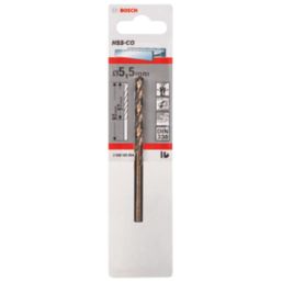 Bosch Twist Cobalt Straight Shank Metal Drill Bit 5.5mm x 93mm