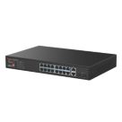 Labgear Gigabit 16 Port PoE Unmanaged Network Switch with 2 Gigabit Uplink & 2 SFP Black