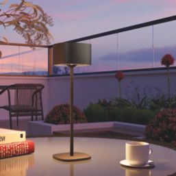 Calex Serino Rechargeable LED Table Lamp Black 90lm