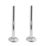 ETAL Danva 15mm x 1/2" Chrome Straight & L/S Modern Thermostatic Radiator Valve & Lockshield