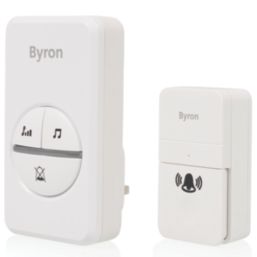 Byron DBY-23442BS Plug-In Wireless Door Chime White