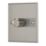 Contactum iConic 1-Gang 2-Way LED Dimmer Switch  Brushed Steel
