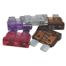 Pearl Consumables Assorted Standard Blade Auto Fuses 3-25A 5 Pieces