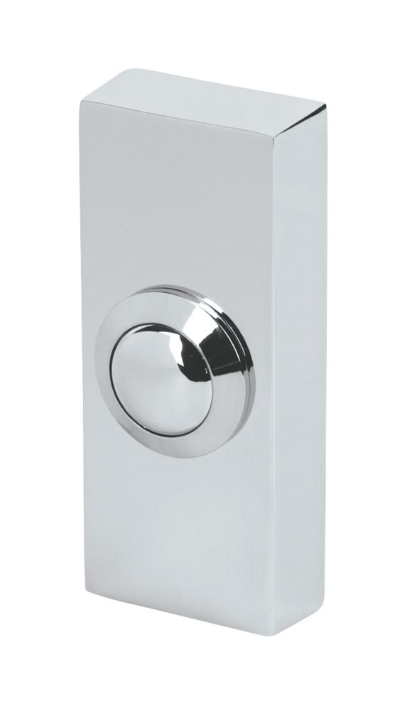 Byron Wired Doorbell Bell Push Chrome Screwfix