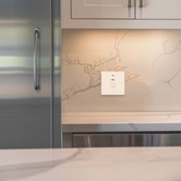 British General 900 Series 20A 1-Gang DP Control Switch White with Neon