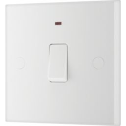 British General 900 Series 20A 1-Gang DP Control Switch White with Neon