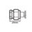 Flomasta  Brass Compression Stop End 10mm