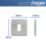 Hager Sollysta WRGP1BS 1-Module Grid Faceplate Brushed Steel