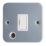 Contactum  13A Unswitched Metal Clad Fused Spur & Flex Outlet   with White Inserts