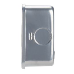 Contactum  13A Unswitched Metal Clad Fused Spur & Flex Outlet   with White Inserts