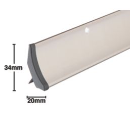 Stormguard Rain Deflector Brushed Steel Finish 914mm