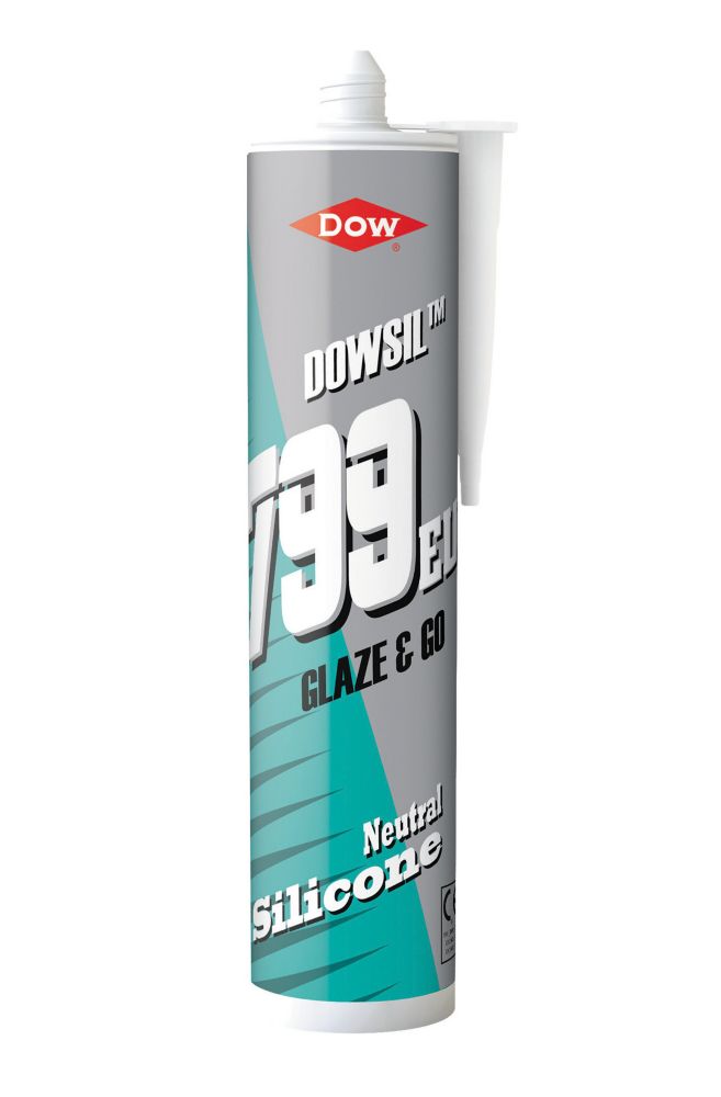 Dow 799 Glazing Silicone Clear 310ml Screwfix