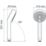 Mira Beat Shower Handset Chrome 111mm x 251mm