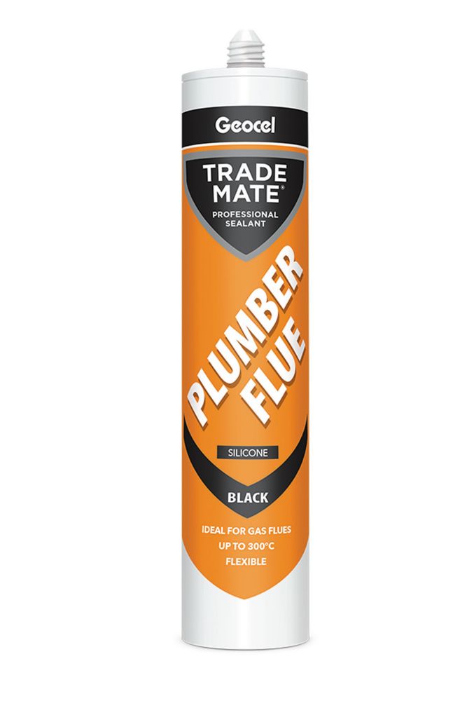 Geocel Trade Mate Plumber Flue Silicone Black 310ml Screwfix