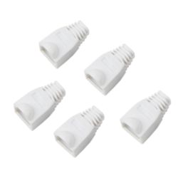 Labgear RJ45 PVC Boots 8mm White 5 Pack