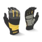 DEWALT DPG213L Fingerless Gloves Black/Yellow/Grey Large