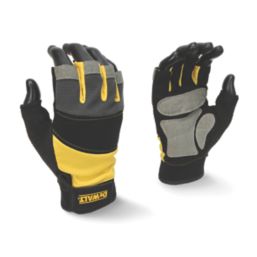 DEWALT DPG213L Fingerless Gloves Black/Yellow/Grey Large