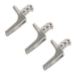 Essentials MDF Flat Shelf Supports Satin Nickel 100 Pack