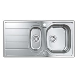 Grohe K200 1.5 Bowl Stainless Steel Sink  965mm x 500mm
