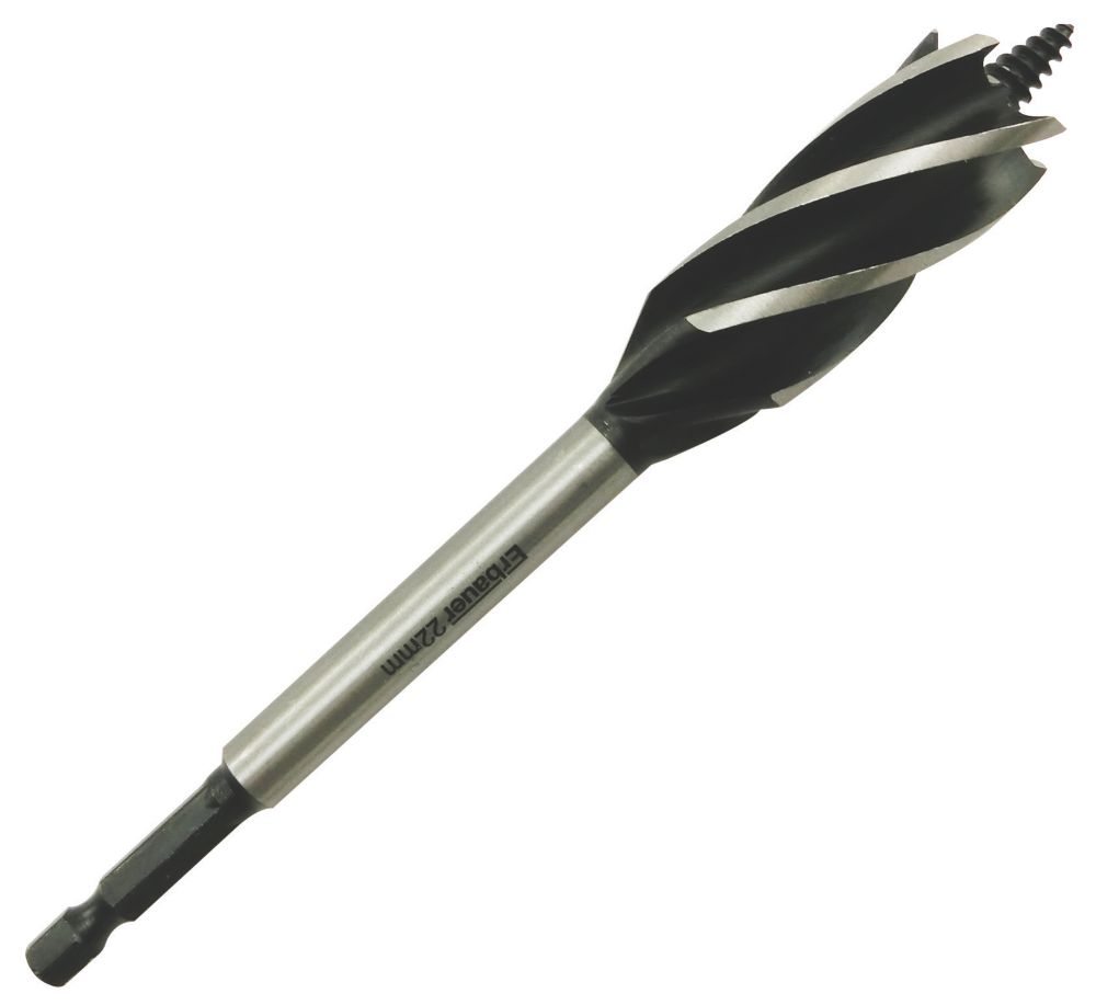 Erbauer Auger Wood Drill Bit 165mm x 22mm Screwfix