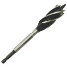 Erbauer  Hex Shank 5-Flute Auger Wood Drill Bit 22mm x 165mm