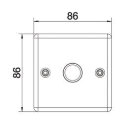 LAP  1-Gang 2-Way LED Dimmer Switch  Black Nickel with Colour-Matched Inserts