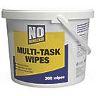 No Nonsense Multi-Task Wipes White 300 Pack