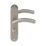 Cooke & Lewis Bourne Fire Rated WC Lever on Backplate Handle Pair Satin Nickel