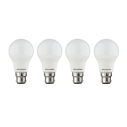 Sylvania Toledo B22 GLS LED Light Bulb Frosted 806lm 7W 4 Pack