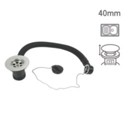 Flomasta Sink Waste with Overflow 12"