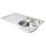 Essentials  1 Bowl Stainless Steel Kitchen Sink & Drainer  860mm x 500mm
