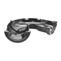 FloPlast  uPVC 50-156° Half Round Adjustable Gutter Angle Black 112mm